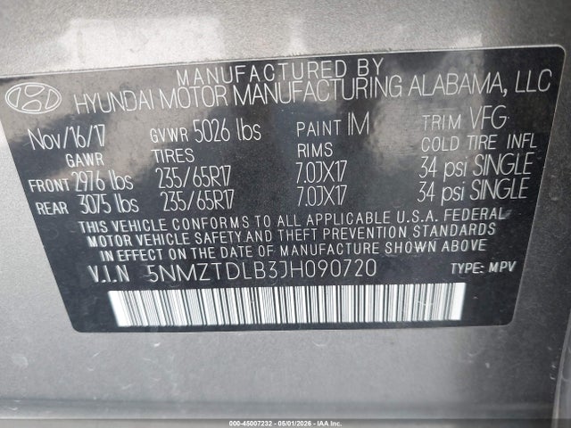Hyundai SANTA FE 2.4l