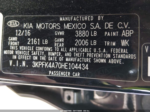 Kia Forte Lx