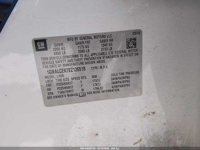 Chevrolet Equinox 2lt