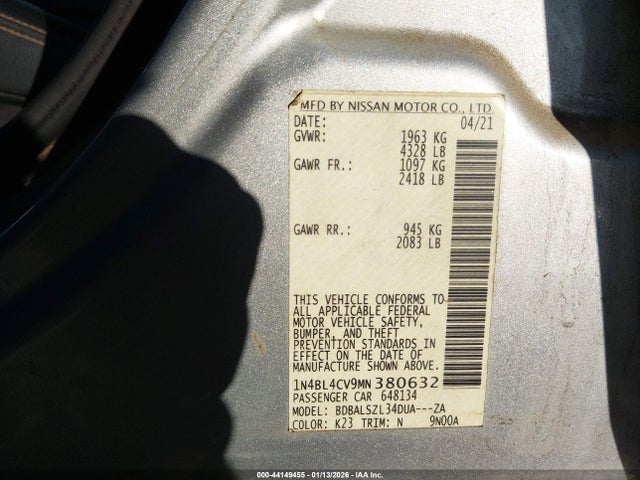 Nissan Altima Sr Fwd