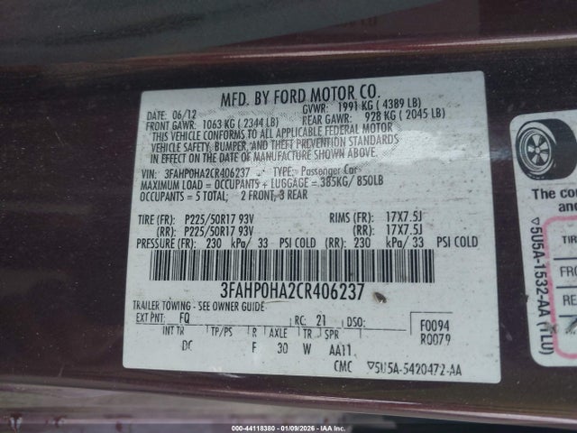 Ford Fusion Se