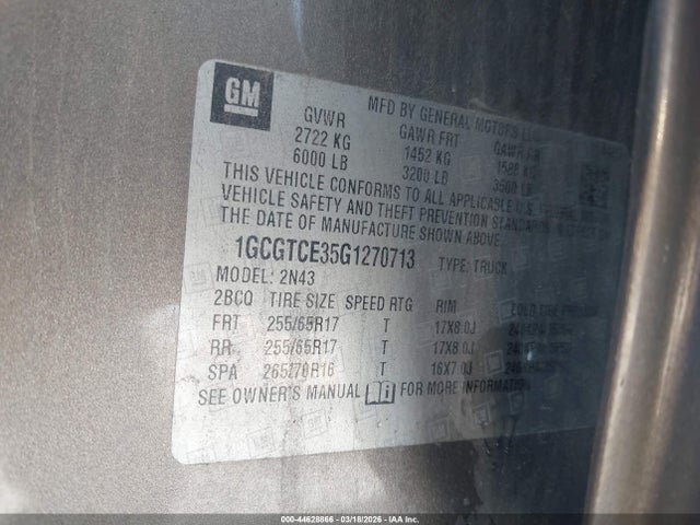 Chevrolet Colorado Lt