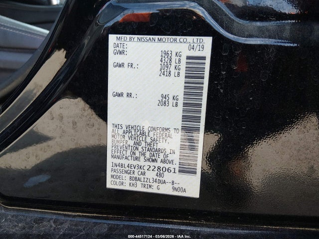Nissan Altima 2.5 Sl