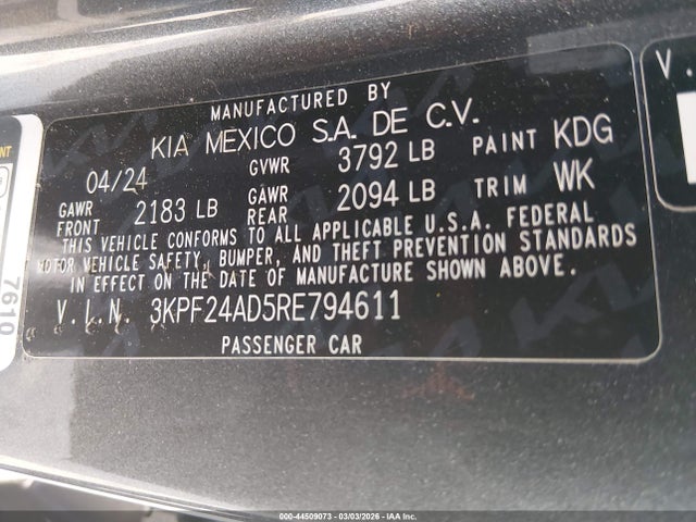 Kia Forte Lxs