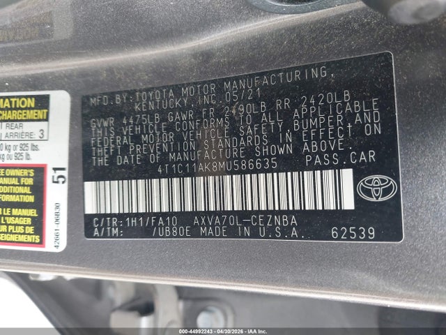 Toyota Camry Le