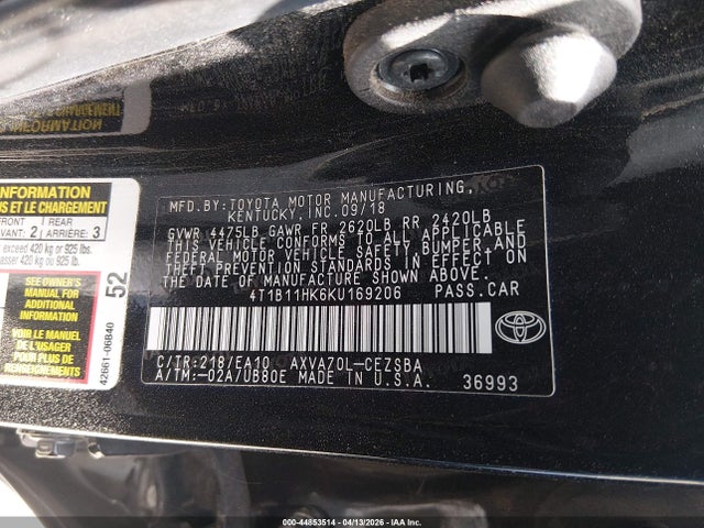 Toyota Camry Se