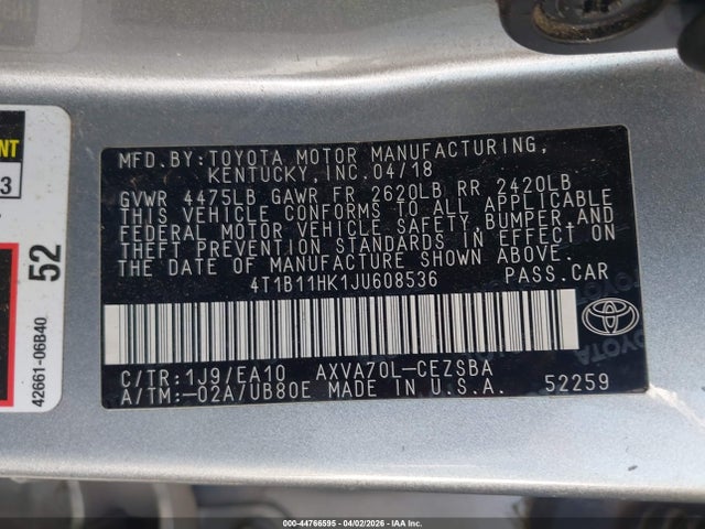 Toyota Camry Se