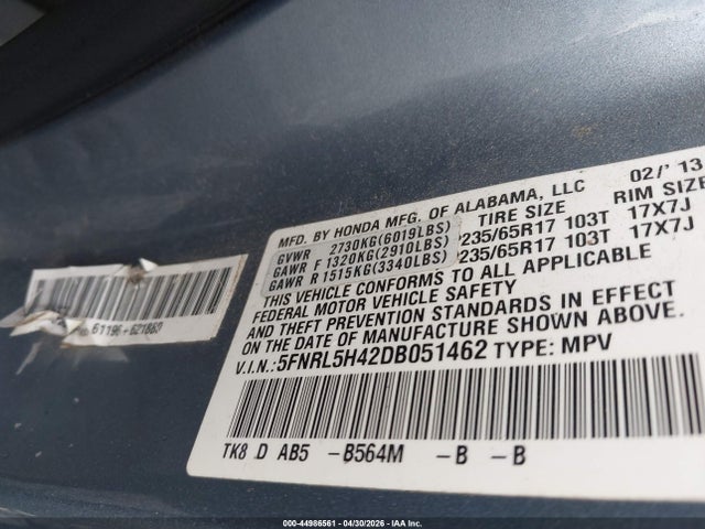 Honda Odyssey Ex