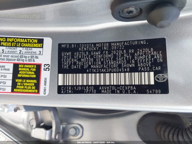 Toyota Camry Xse Hybrid