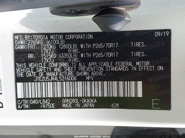 Toyota 4Runner Sr5 Premium