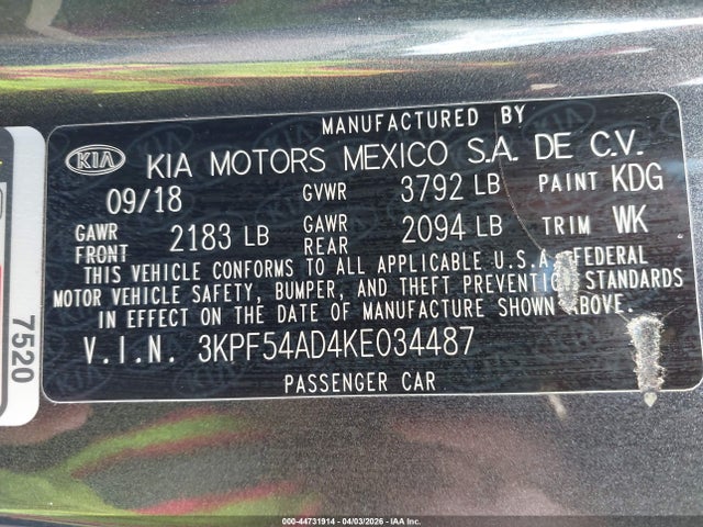 Kia Forte Ex