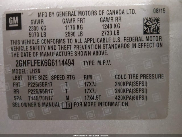 Chevrolet Equinox Lt