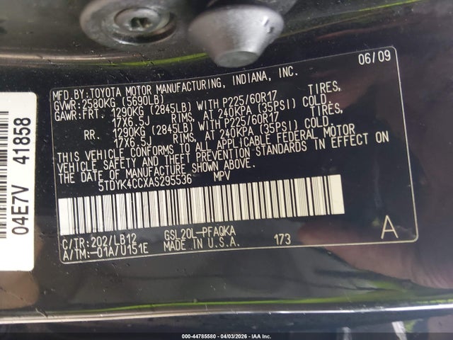 Toyota Sienna Xle