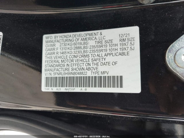 Honda Odyssey Elite