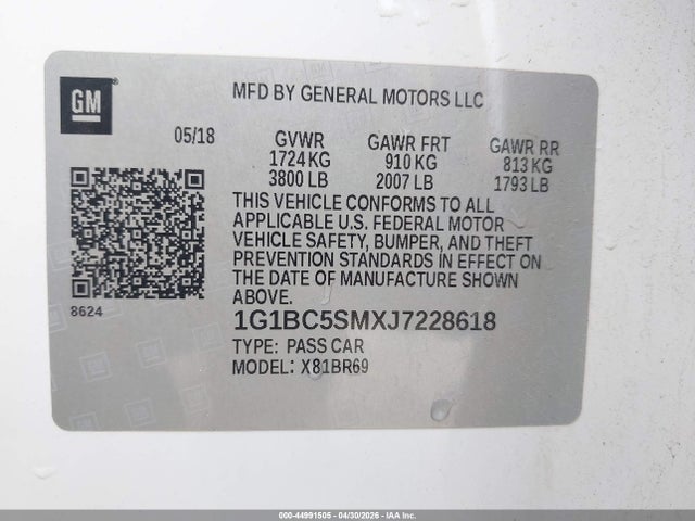 Chevrolet Cruze Ls Auto