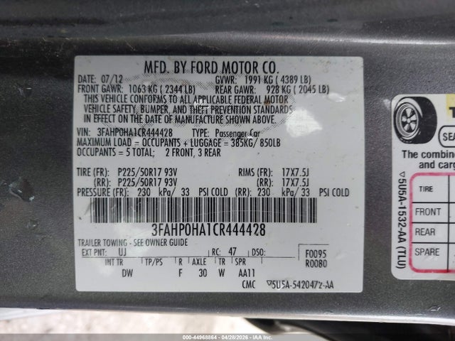 Ford Fusion Se