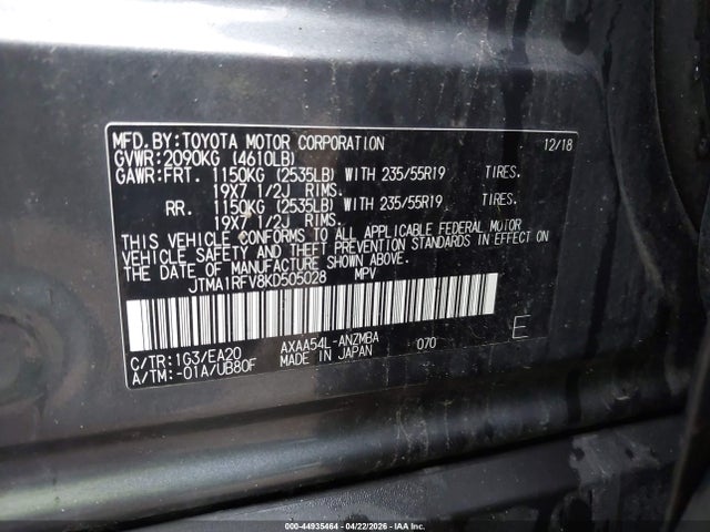 Toyota RAV4 Xle Premium