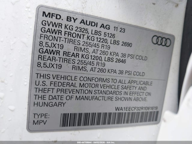 Audi Q3 Premium Plus 45 Tfsi S Line Quattro Tiptronic