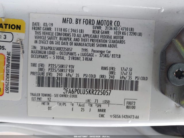 Ford Fusion Se