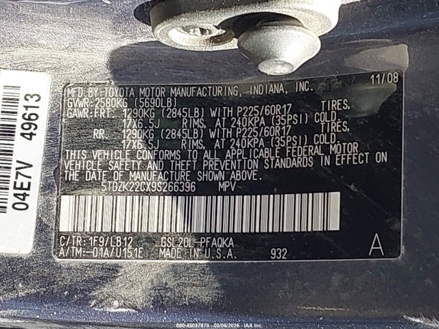 Toyota Sienna Xle