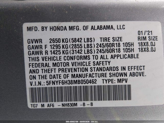 Honda Pilot Awd Ex