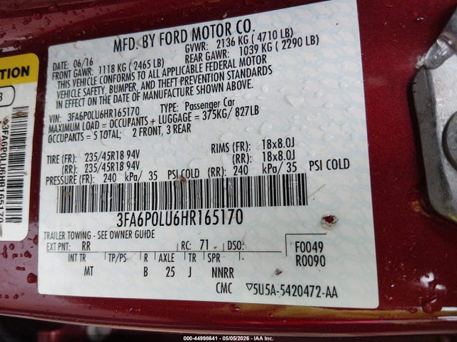 Ford Fusion Se
