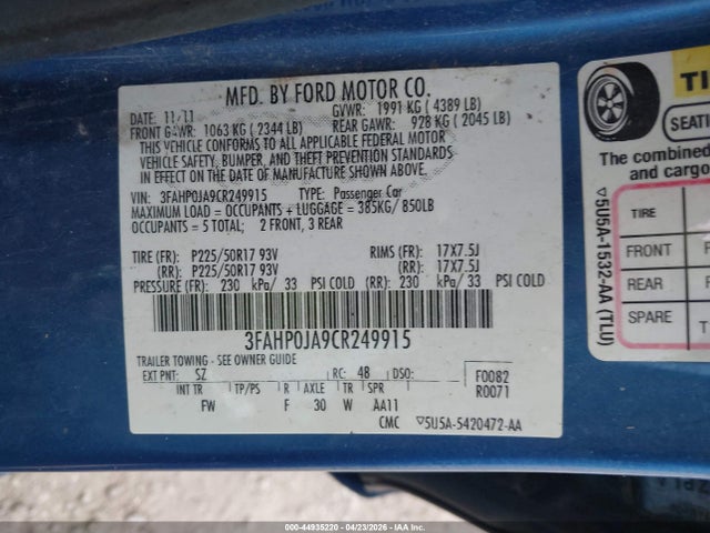 Ford Fusion Sel