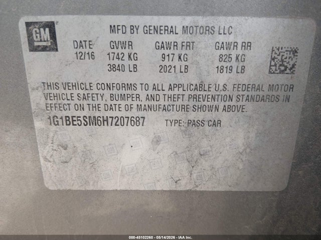 Chevrolet Cruze Lt Auto