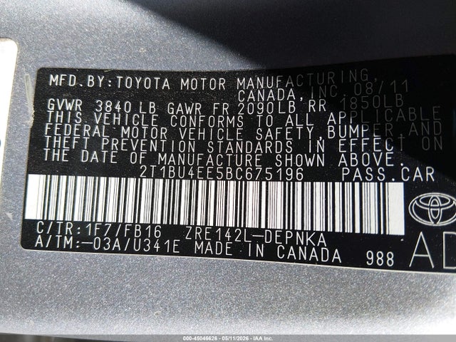 Toyota Corolla Le
