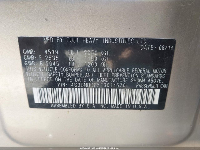Subaru Legacy 2.5i Premium