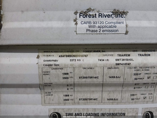 Forest River Salem Cruise Lite 261 Bhxl