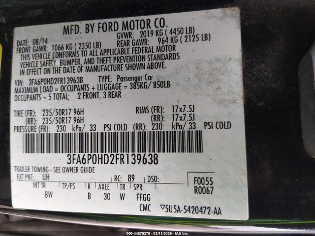 Ford Fusion Se