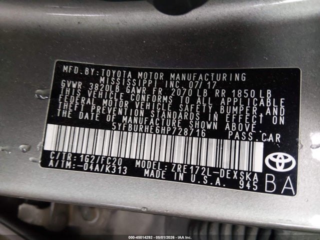 Toyota Corolla Se