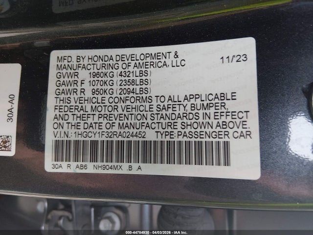 Honda Accord Ex