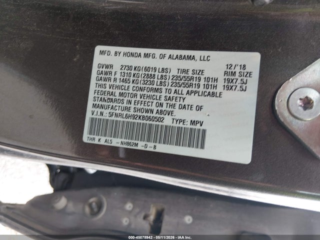 Honda Odyssey Elite