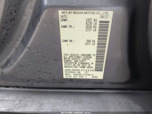 Nissan Altima 2.5 Sv