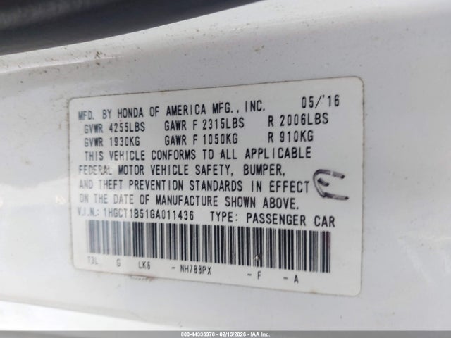 Honda Accord Ex