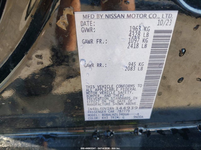 Nissan Altima Sv Fwd