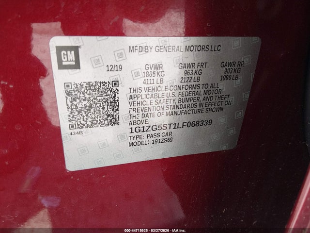 Chevrolet Malibu Fwd Rs
