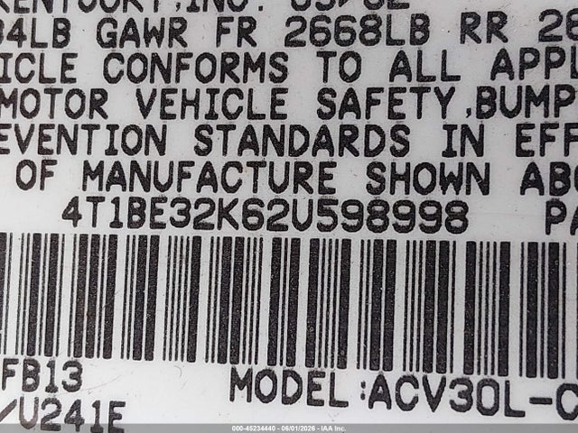 Toyota Camry Le