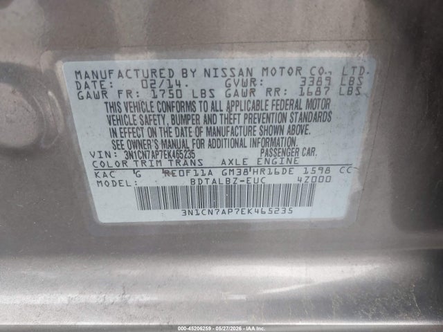 Nissan Versa 1.6 Sv