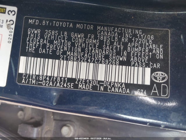 Toyota Corolla Le