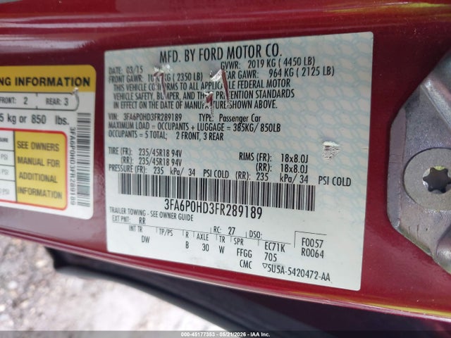 Ford Fusion Se