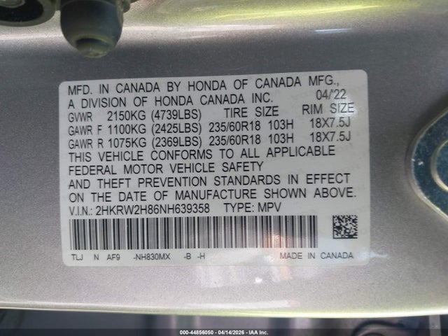 Honda CR-V Awd Ex-l