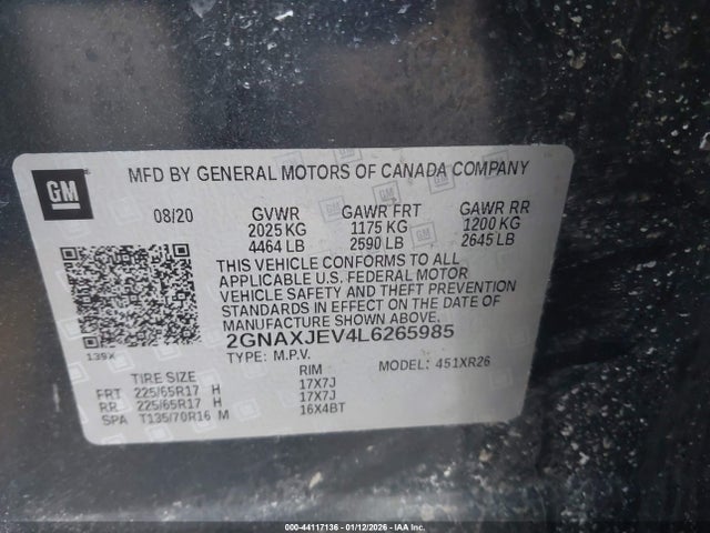 Chevrolet Equinox Fwd 2fl