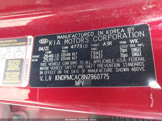 Kia Sportage Lx