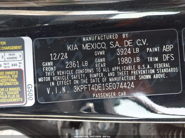 Kia K4 Lxs