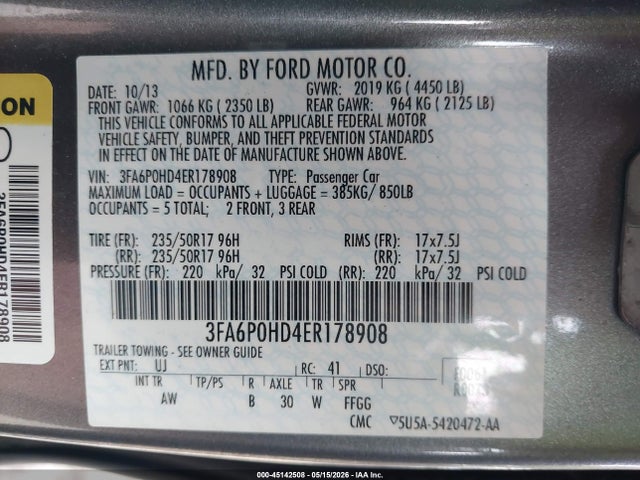 Ford Fusion Se