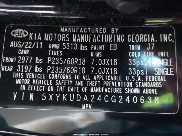 Kia Sorento Ex V6
