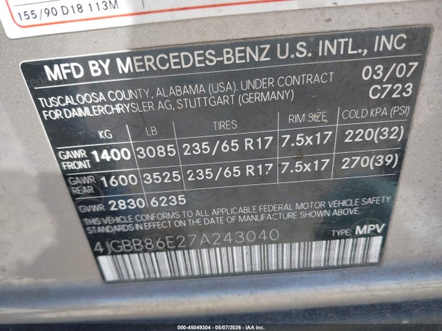 Mercedes-Benz M-Class 4matic